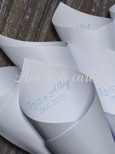 100 coni porta riso - , confetti