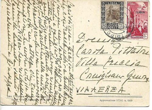 1937 libia tripoli moschea - libia,