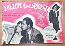 FILM INTROVABILI, CINERACCONTI N.4 - FELICITA' SOTTO LA PIOGGIA -ED. ROMANA 1943