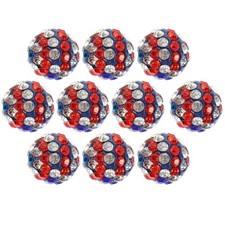  10 perline sfuse con strass