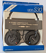 Vintage MDR-S30 Stereo Headphones Sony Corporation Made in Japan NEW