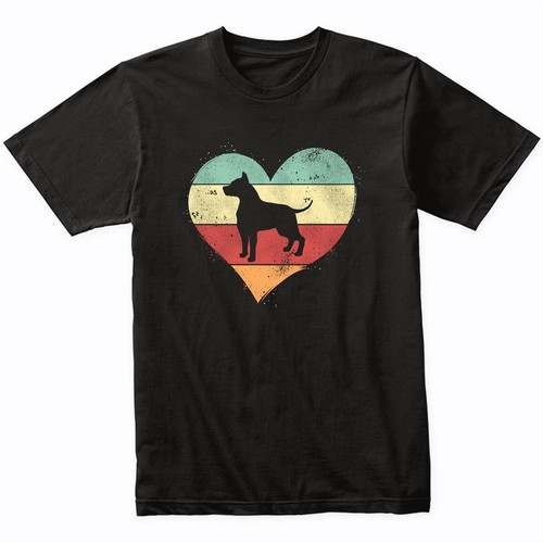 Maglietta retro cuore - retro, amstaff