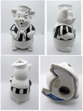 JUVENTUS SALVADANAIO Ceramica  Porcellino Juve - Ledra pig -h. 21 cm  maialino