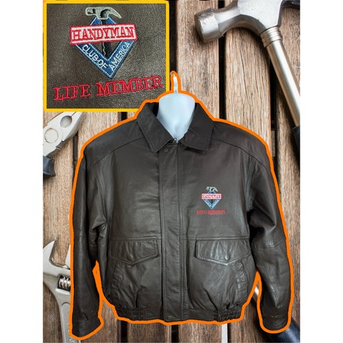 Giacca pelle marrone - giacca, di