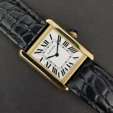 Cartier Tank Solo 3168 24mm 18k Gold Mint condition steel and gold X225