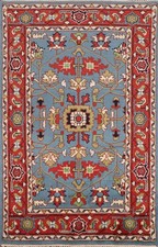 Tappeto blu chiaro Oushak