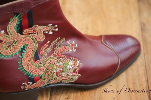 Gucci burgundy lizard - gucci,
