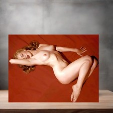 Poster Marilyn Monroe Nudo Maturo su stampa alluminio, opzioni di dimensioni 