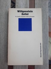 L. Wittgenstein Zettel Lo Spazio Segregato Della Psicologia Einaudi Paperbacks