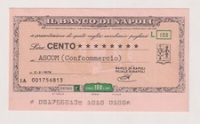 Miniassegni  FALSI - Banco di