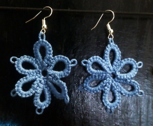 Orecchini azzurri lavorazione - azzurri,