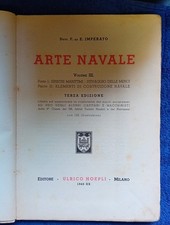 Libro Vintage. Arte Navale. Volume 3°