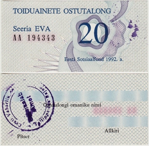 Estonia buono acquisto - buono,