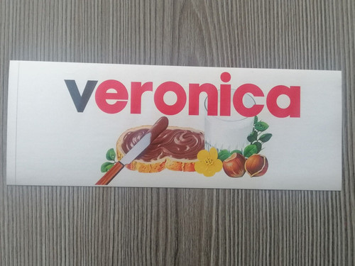Adesivo nutella originale nome - adesivo,