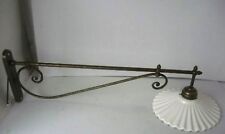 Lampada da parete esterno ottone piatto ceramica GRANDE