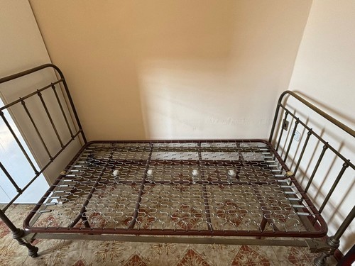 Letto antico singolo ottone - letto,