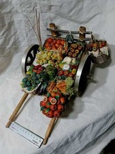 Presepe,arte,presepiale,accessori,carretto,frutta,krippe,Gemüsehändler,wagen