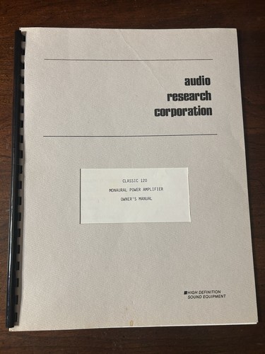 Audio research classic 120 - research,