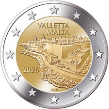 2 EURO MALTA 2026 - CITTÀ