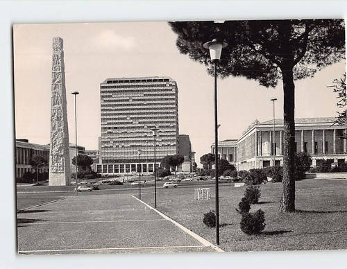 Cartolina piazza marconi - piazza,