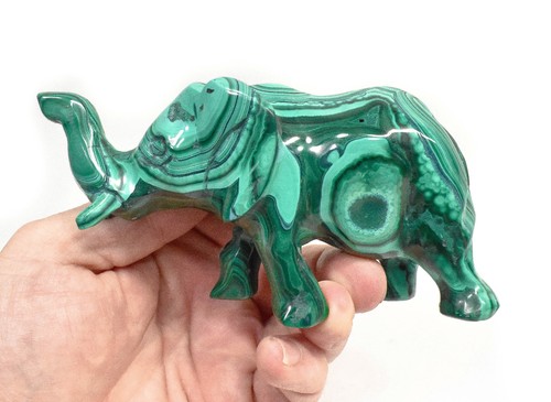 Elefante malachite lucido - malachite,