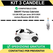 KIT 3 CANDELE per SMART Fortwo