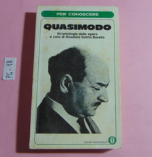 LIBRO PER CONOSCERE QUASIMODO UN'ANTOLOGIA DELLE OPERE OSCAR MONDADORI 1973