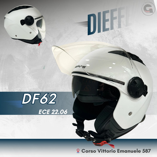 Casco jet dieffe df62 doppia - jet,