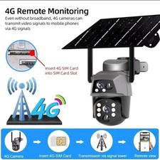 Telecamera Videosorveglianza Con SIM 4g Esterna Con Pannello Solare E Batteria 