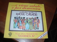 RAUL CASADEI " E VIENE SABATO,E POI DOMENICA " ITALY'78  SIGLA TV DOMENICA IN