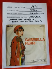 DISCO 45 GIRI  -    Gabriella Ferri ‎– Mazzabubù  / Vecchia Roma   -1975