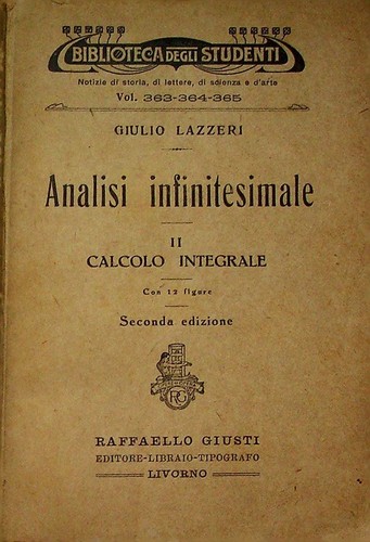 Analisi infinitesimale ii - analisi,