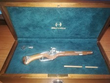 Replica Riproduzione Intercoins pistola wheellock ruota argento 925 miniatura