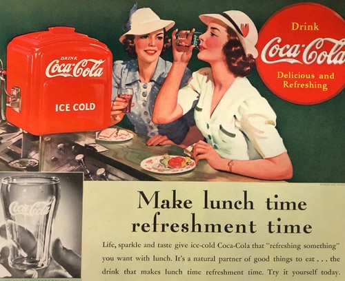 C1939 coca cola soda shop - soda,