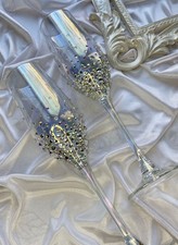 Coppia Calici Con Strass 