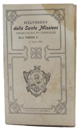 Libretto antico ricordo delle - ricordo,