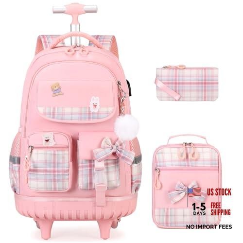 Borsa scuola ruote roller - roller, rosa