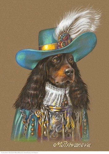 Gordon setter stampa - a3,