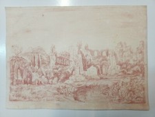 Disegno, paesaggio, rovine