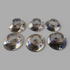 Six Oriental Porcelain Tea