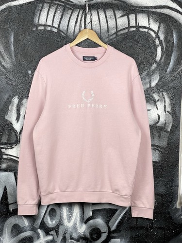 Felpa uomo fred perry rosa - uomo, con
