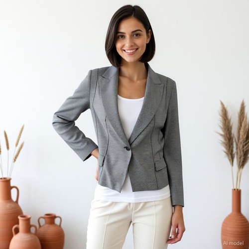 Zara basic preppy blazer nero - zara,