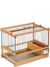 GABBIA IN LEGNO PER UCCELLI CANARINI CINCIARELLA comodo anche come trasportino