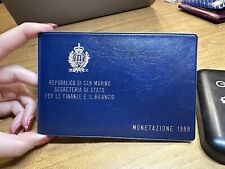 CONFEZIONE REPUBBLICA SAN MARINO SERIE 10 MONETE IN LIRE ANNO 1988 FDC