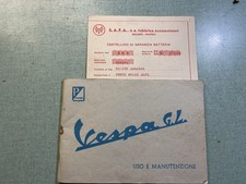 Libretto uso e manutenzione per VESPA 150 GL VLA1T dal 1963 ORIGINALE PERFETTO