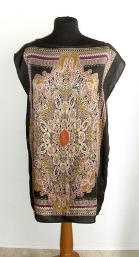 Vestito abito tunica stampa - a,