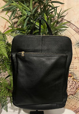 Borsa zaino security donna ragazza  Vera Pelle colore nero