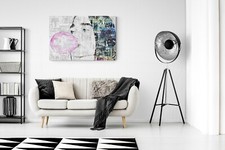 Quadro 120x80 cm Stampa su Tela con Telaio in Legno - Contemporary art fashion