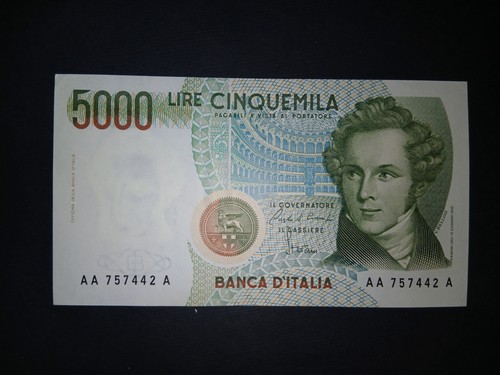 5000 lire bellini prima serie - 5000,