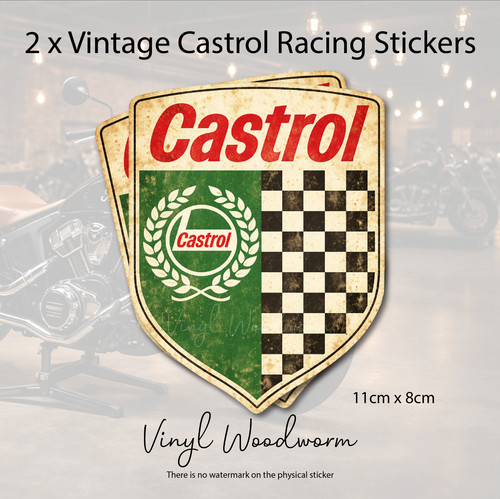 Adesivi vintage castrol olio - castrol,